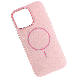 Чехол (накладка) Apple iPhone 17, Color Glitter, MagSafe, Розовый