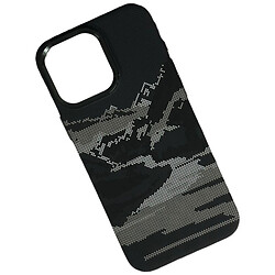 Чохол (накладка) Apple iPhone 14 Pro Max, Elite Carbon Matte Box, Silver Peak, MagSafe, Малюнок