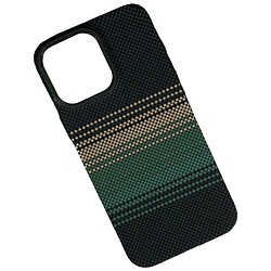 Чохол (накладка) Apple iPhone 15, Elite Carbon Matte Box, Green Stripes, MagSafe, Малюнок