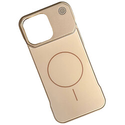 Чехол (накладка) Apple iPhone 13 Pro Max, AG-Glass Glass Matte Aromatherapy Metal, MagSafe, Золотой