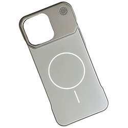 Чехол (накладка) Apple iPhone 16, AG-Glass Glass Matte Aromatherapy Metal, MagSafe, Серый