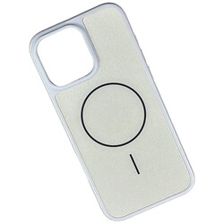 Чохол (накладка) Apple iPhone 16, Glitter Durable Shell, MagSafe, Білий
