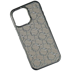 Чехол (накладка) Apple iPhone 13 Pro Max, Luxury Carbon Fiber Pattern, MagSafe, Silver Geksagons, Рисунок