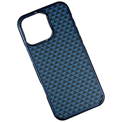 Чохол (накладка) Apple iPhone 15 Pro Max, Luxury Carbon Fiber Pattern, Blue Triangles, MagSafe, Малюнок