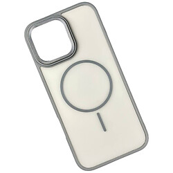 Чехол (накладка) Apple iPhone 15, Matte Corrugated Camera Thin, MagSafe, Серый