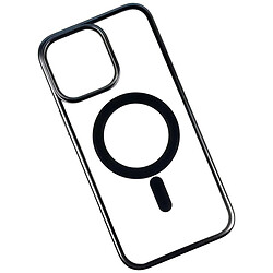 Чехол (накладка) Apple iPhone 16, Metallic Paint, MagSafe, Черный