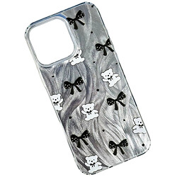 Чехол (накладка) Apple iPhone 15, Nacre Print Desing, Bears and Ribbons, Рисунок