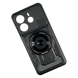 Чехол (накладка) Xiaomi Redmi Note 14, Armor Rotating Magnetic, MagSafe, Черный