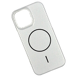 Чохол (накладка) Apple iPhone 15 Pro Max, Carbon, MagSafe, Білий
