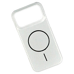 Чехол (накладка) Apple iPhone 17 Pro Max, Carbon, MagSafe, Белый