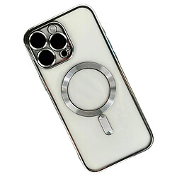 Чехол (накладка) Apple iPhone 16e, Metallic Full Camera, MagSafe, Серебряный