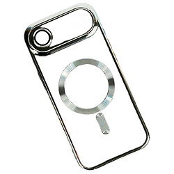 Чехол (накладка) Apple iPhone 17 Air, Metallic Full Camera, MagSafe, Серебряный