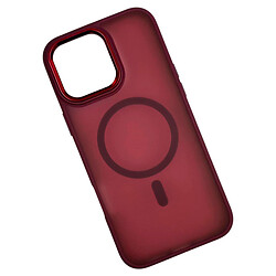 Чехол (накладка) Apple iPhone 16e, Color Matte, MagSafe, Burgundy, Бордовый