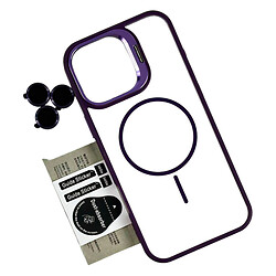 Чохол (накладка) Apple iPhone 12, Air Beats Crystal Stand Camera, MagSafe, Фіолетовий