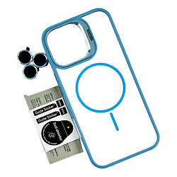 Чехол (накладка) Apple iPhone 12, Air Beats Crystal Stand Camera, MagSafe, Light Blue, Голубой