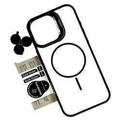 Чехол (накладка) Apple iPhone 15 Pro, Air Beats Crystal Stand Camera, MagSafe, Черный