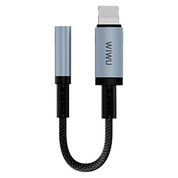 Адаптер WiWU Legend Apple iPhone SE 2022 / iPhone 14 Pro Max / iPhone 14 Plus / iPhone 14 Pro / iPhone 14 / iPhone 13 Pro / iPhone 13 Mini / iPhone 13 / iPhone 13 Pro Max / iPhone 12 Mini / iPhone 12 Pro Max / iPhone 12 Pro, Lightning, 3.5 мм., Серый