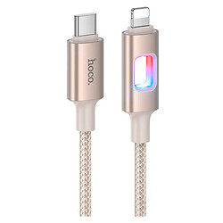 USB кабель Hoco U144 Apple iPhone SE 2022 / iPhone 14 Pro Max / iPhone 14 Plus / iPhone 14 Pro / iPhone 14 / iPhone 13 Pro / iPhone 13 Mini / iPhone 13 / iPhone 13 Pro Max / iPhone 12 Mini / iPhone 12 Pro Max / iPhone 12 Pro, Lightning, 1.2 м., Золотий