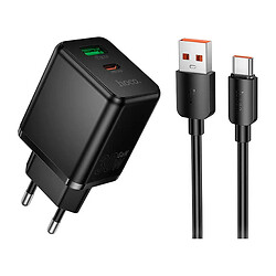 СЗУ Hoco C157A Smart, З кабелем, Type-C, Чорний