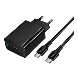 СЗУ Hoco CS93A Leader, З кабелем, Type-C, Чорний