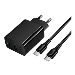 СЗУ Hoco CS94A Leader, З кабелем, Type-C, Чорний