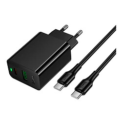 СЗУ Hoco CS95A Leader, З кабелем, Type-C, Чорний