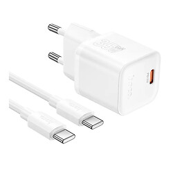 СЗУ Hoco N66 Ingenious, З кабелем, Type-C, Білий