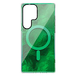 Чехол (накладка) Samsung S928 Galaxy S24 Ultra, Shiny Mountain, MagSafe, Зеленый