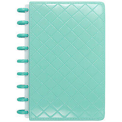 Блокнот А5 на кільцях шкірзамінник однотонний, 100 арк.