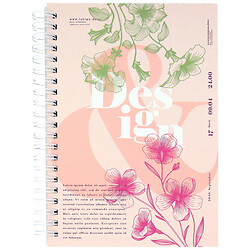 Блокнот В6 на спирали "Цветы", 80 листов