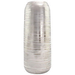 Ваза для цветов фарфоровая фигурная с полосатым узором, 10х10х25 см.