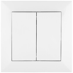 Выключатель двухклавишный встроенный SVEN SE-60016