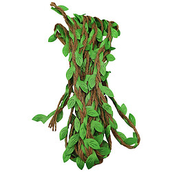 Джут декоративний для рукоділля з листочками Craft time, 3 м