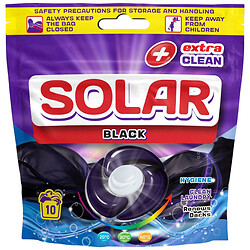 Капсулы для стирки темных вещей Solar Black, 20г х 10 шт/уп