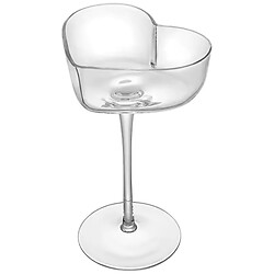 Бокал для шампанского стеклянный фигурный "Сердце", 175 мл