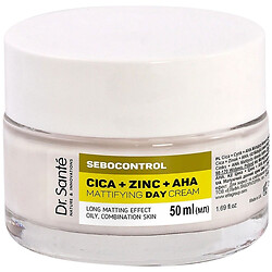 Крем для обличчя денний матуючий Dr.Sante Sebocontrol Цика, цинк, АНА, 50 мл