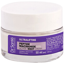 Крем для обличчя нічний активний Dr.Sante Ultralifting Пептид, ніацинамід, 50 мл