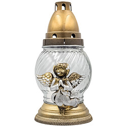 Лампадка стеклянная рельефная с декором OREOLA