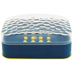 Мильниця пластикова з прозорою кришкою в асортименті, 13,5х9,5х5,5 см