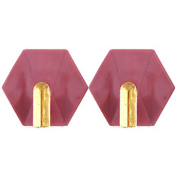 Набор крючков настенных пластиковых самоклеящихся Wenken "Шестиугольник", 2 шт.