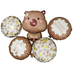 Набор воздушных шариков "Капибара", 5 шт