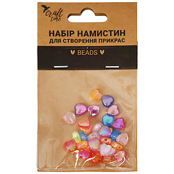 Набір намистин для створення прикрас Craft time "Серця", 30 шт