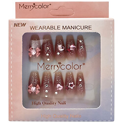 Набір нігтів накладних з дизайном, 24 шт