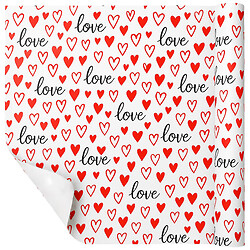 Набор бумаги упаковочной для подарка Love, микс, 70х100 см, 2 шт.