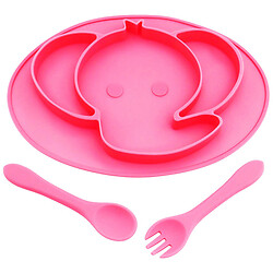 Набір посуду дитячого силікон кольоровий, 3 предмети