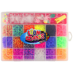 Набір резинок для плетіння браслетів кольорові в контейнері