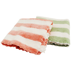 Набор кухонных салфеток микрофибра в полоску, 30х30 см, 2 шт.