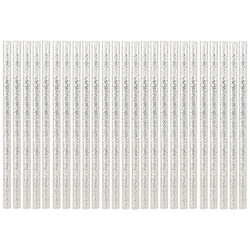 Набор прозрачных трубочек для напитков с блестками