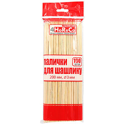 Палочки для шашлыка 4HoReCa, 20 см, 100 шт