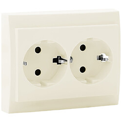 Розетка двойная с заземлением встроена SVEN SE-60027